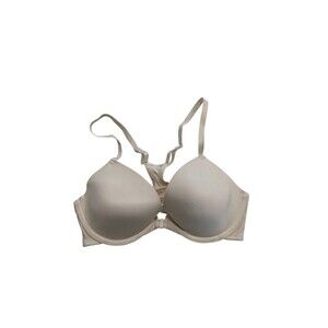 Gilligan & O'Malley Bra 34C Beige Padded Underwire Adjustable Clasp Front